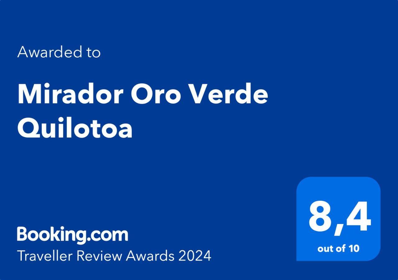 Mirador Oro Verde Quilotoa Zumbagua Eksteriør billede